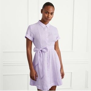Hill House Laura Dress in stripe in lilac Size small